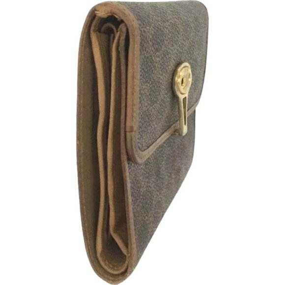 911118AF (C6) Celine Wallet Macadam Trifold Brown PVC - Picture 4 of 9